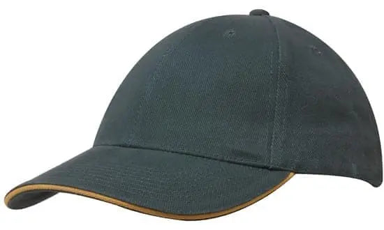 Headwear Brushed Heavy Cotton Cap With Sandwich Trim X12 - 4210 Headwear Professionals